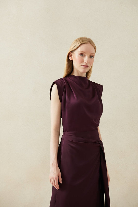 Top ALUD Burgundy Claret