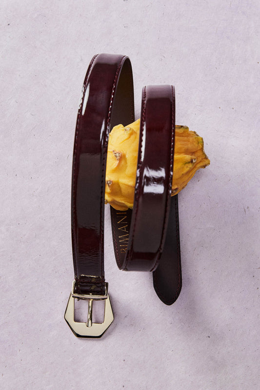 Cinturón TÍBER Charol Burgundy