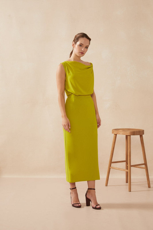 Falda LUCALI Lime Saturn