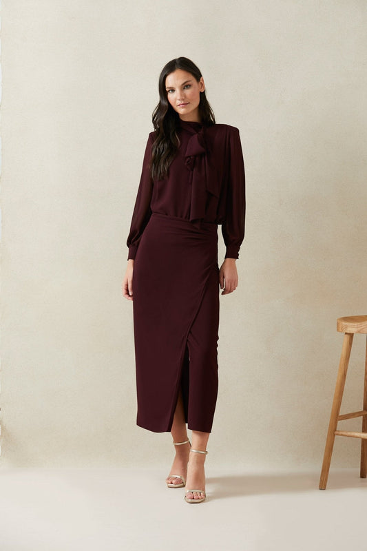 Falda TORRENTE Burgundy Cilene