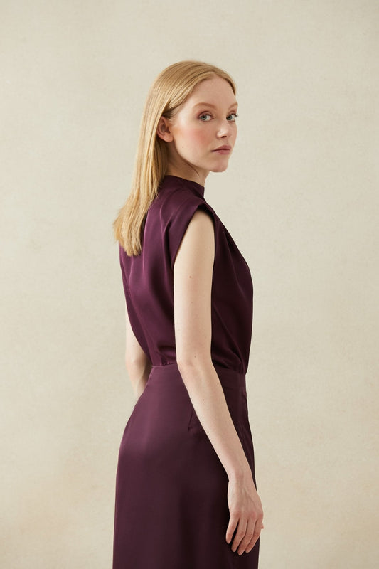 Top ALUD Burgundy Claret