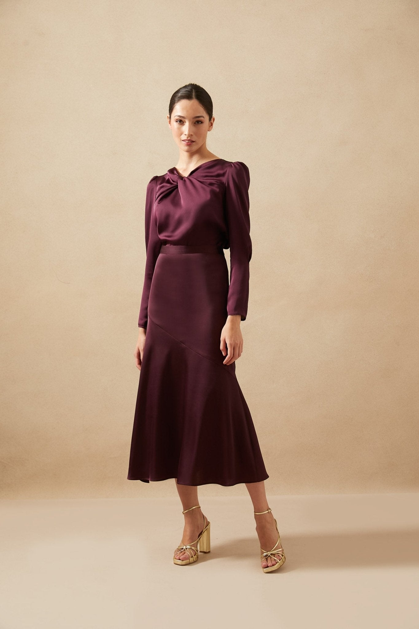 Blusa CALIZA Burgundy Claret