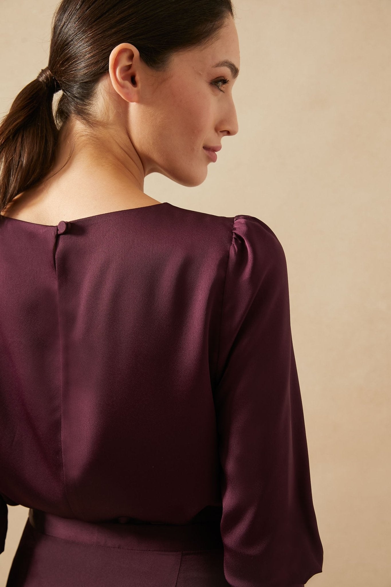 Blusa CALIZA Burgundy Claret