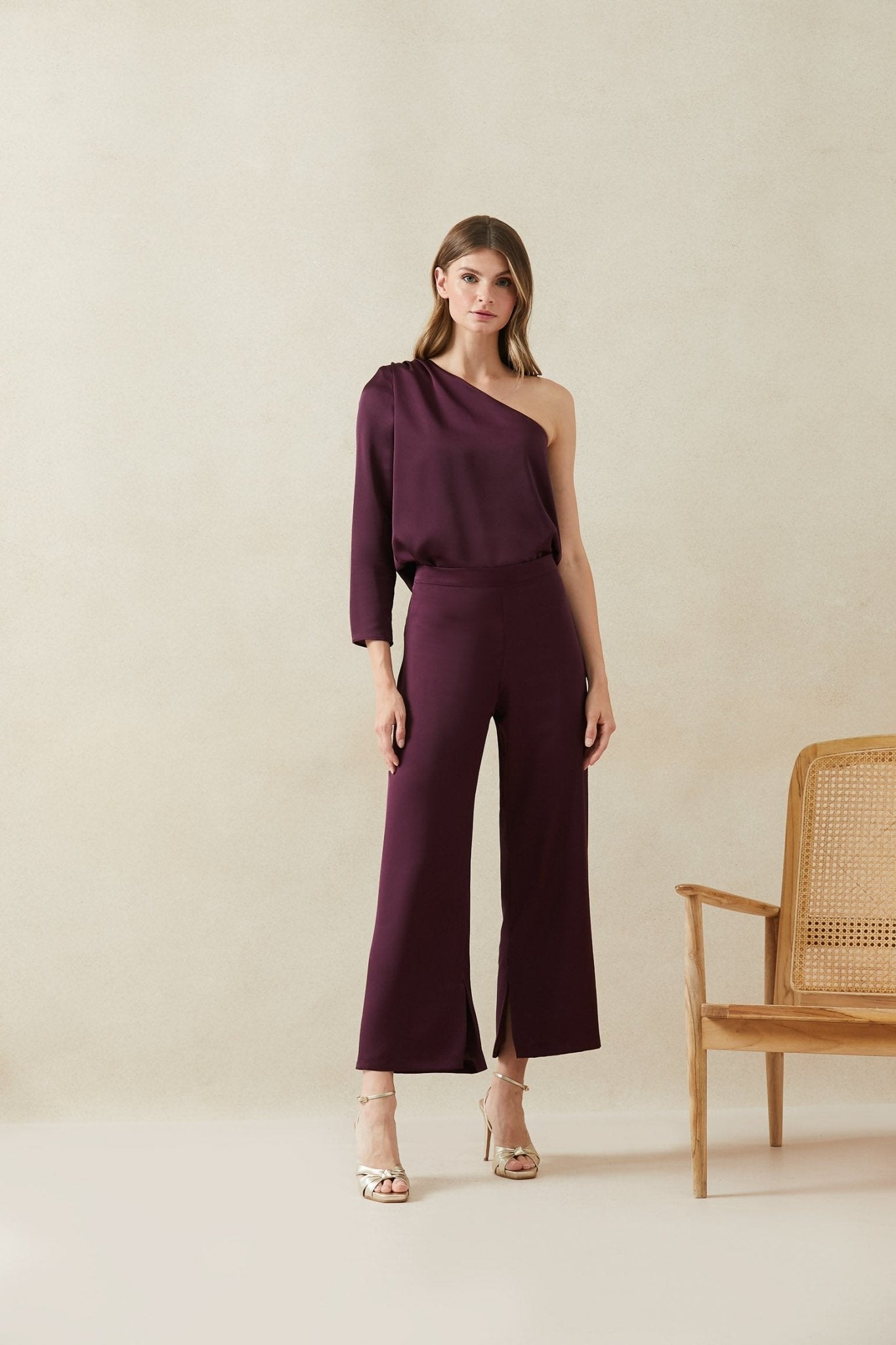 Blusa FUEGO Burgundy Claret