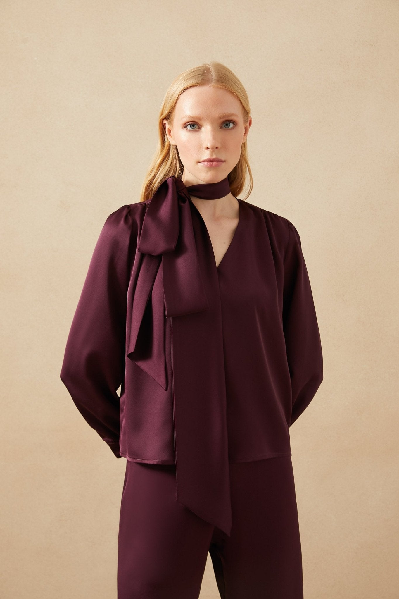 Blusa LADERA Burgundy Claret