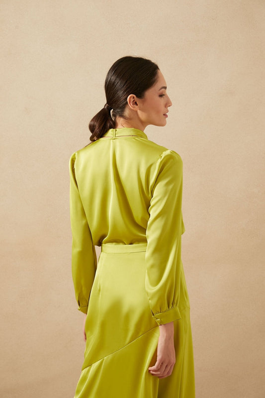 Blusa LADERA Lime Saturn