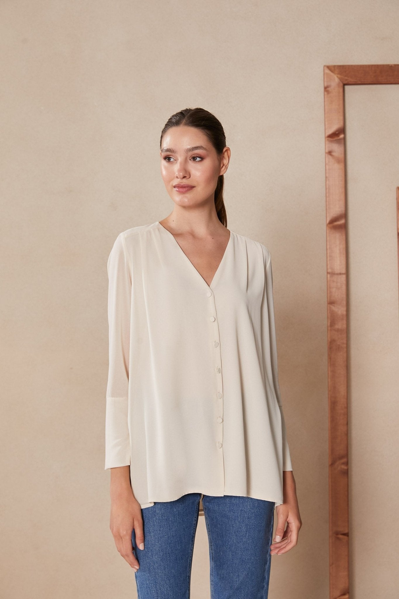 Blusa LLUVIA Beige Venus