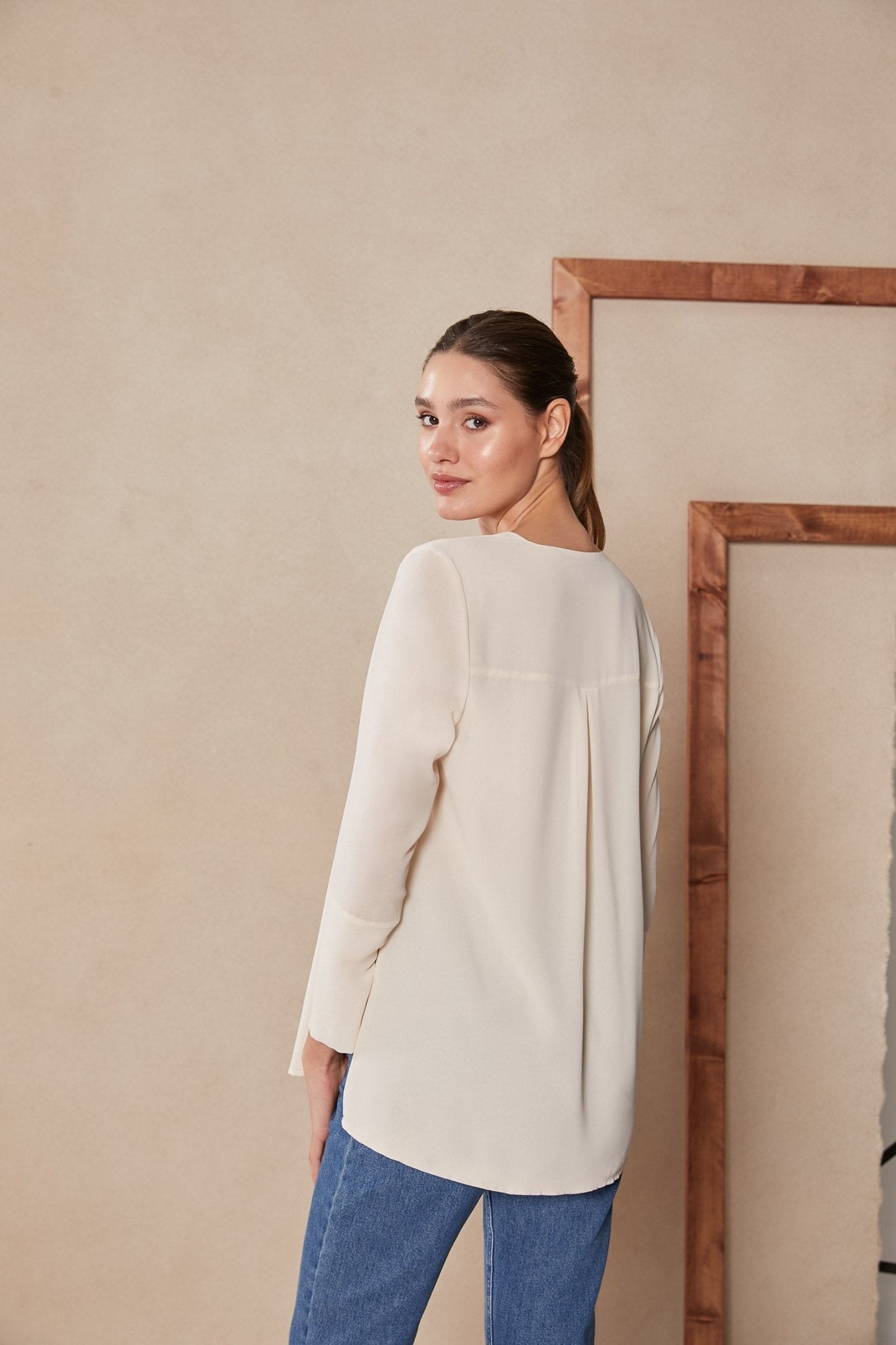 Blusa LLUVIA Beige Venus