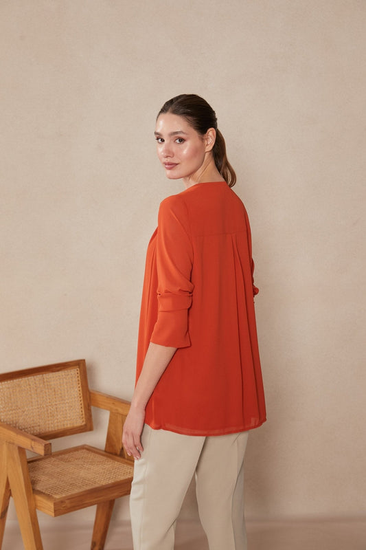 Blusa LLUVIA Orange Jupiter