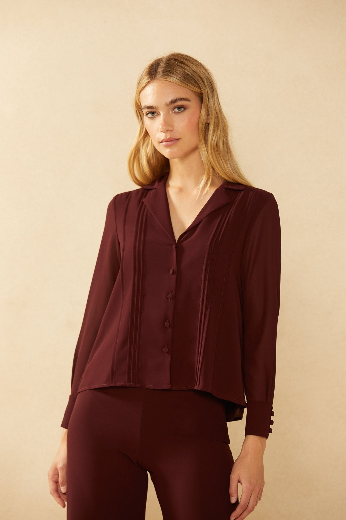 Blusa PLEAMAR Burgundy Cilene