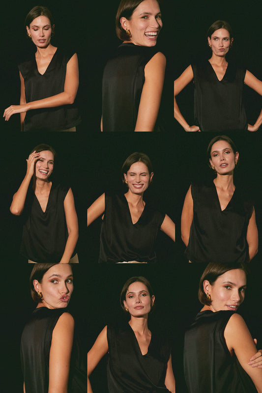 Blusa QUEENS Black Mercury