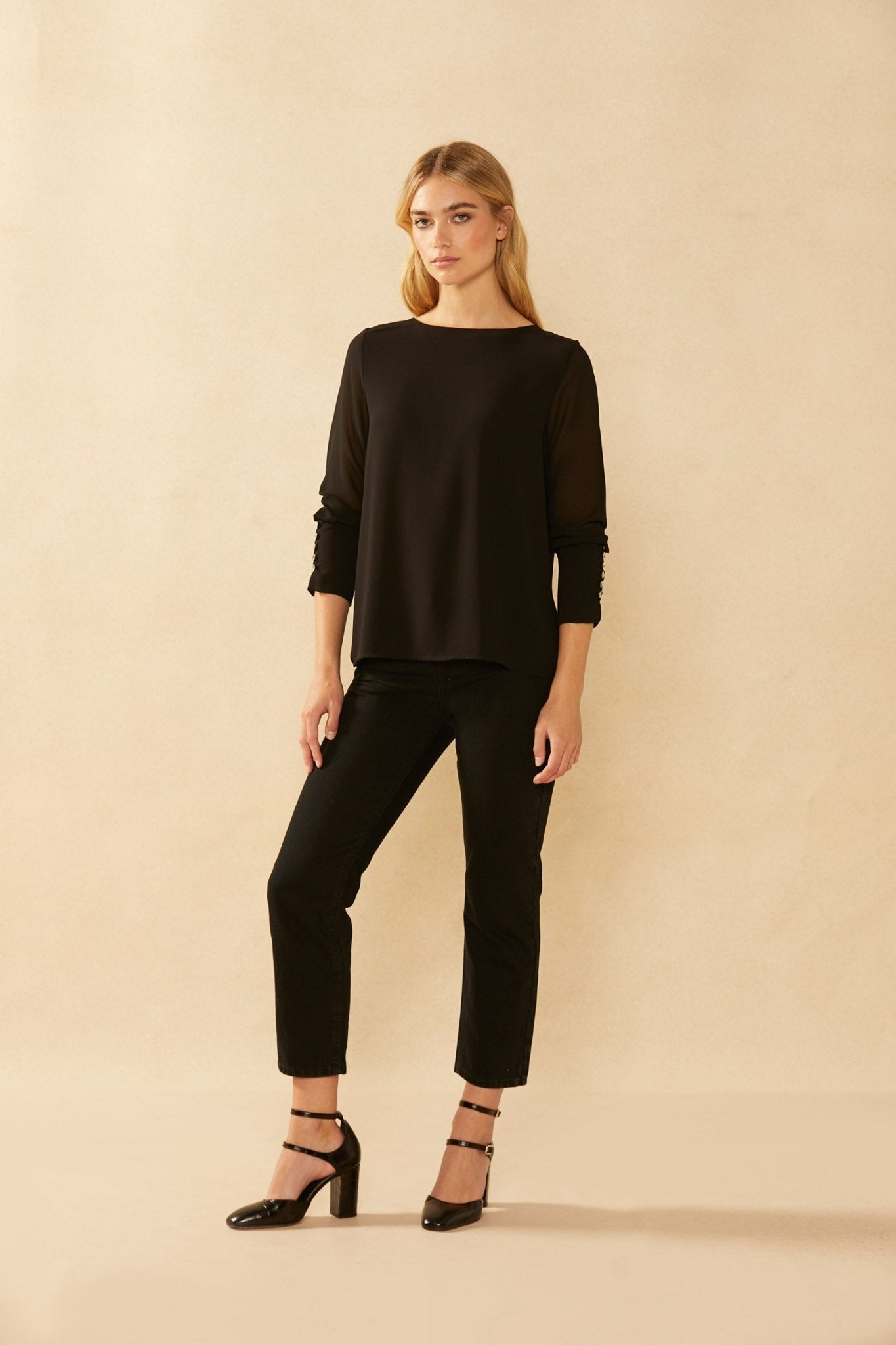 Blusa SENDA Black Mercury