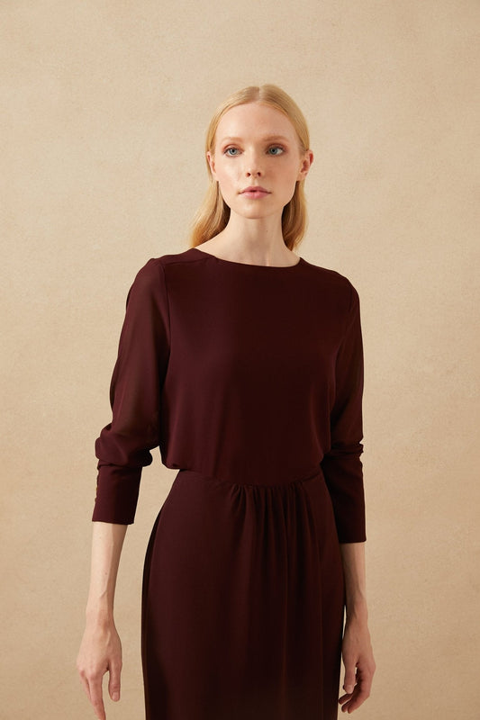 Blusa SENDA Burgundy Cilene