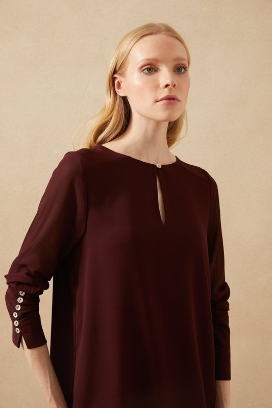 Blusa SENDA Burgundy Cilene
