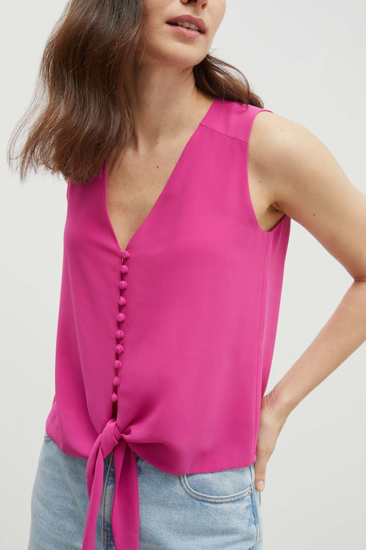 Top ZANZÍBAR Magenta