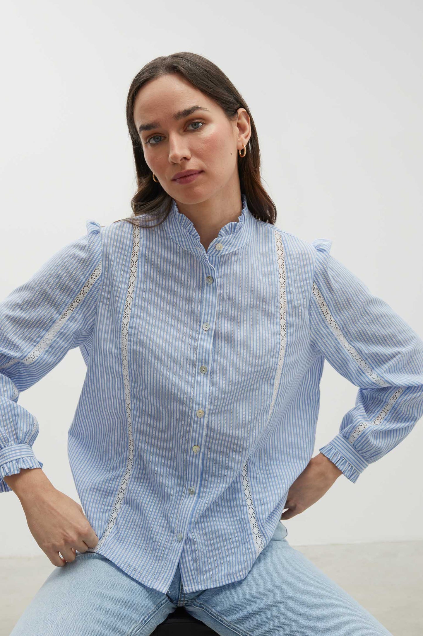 Camisa EVANS Blue Stripes