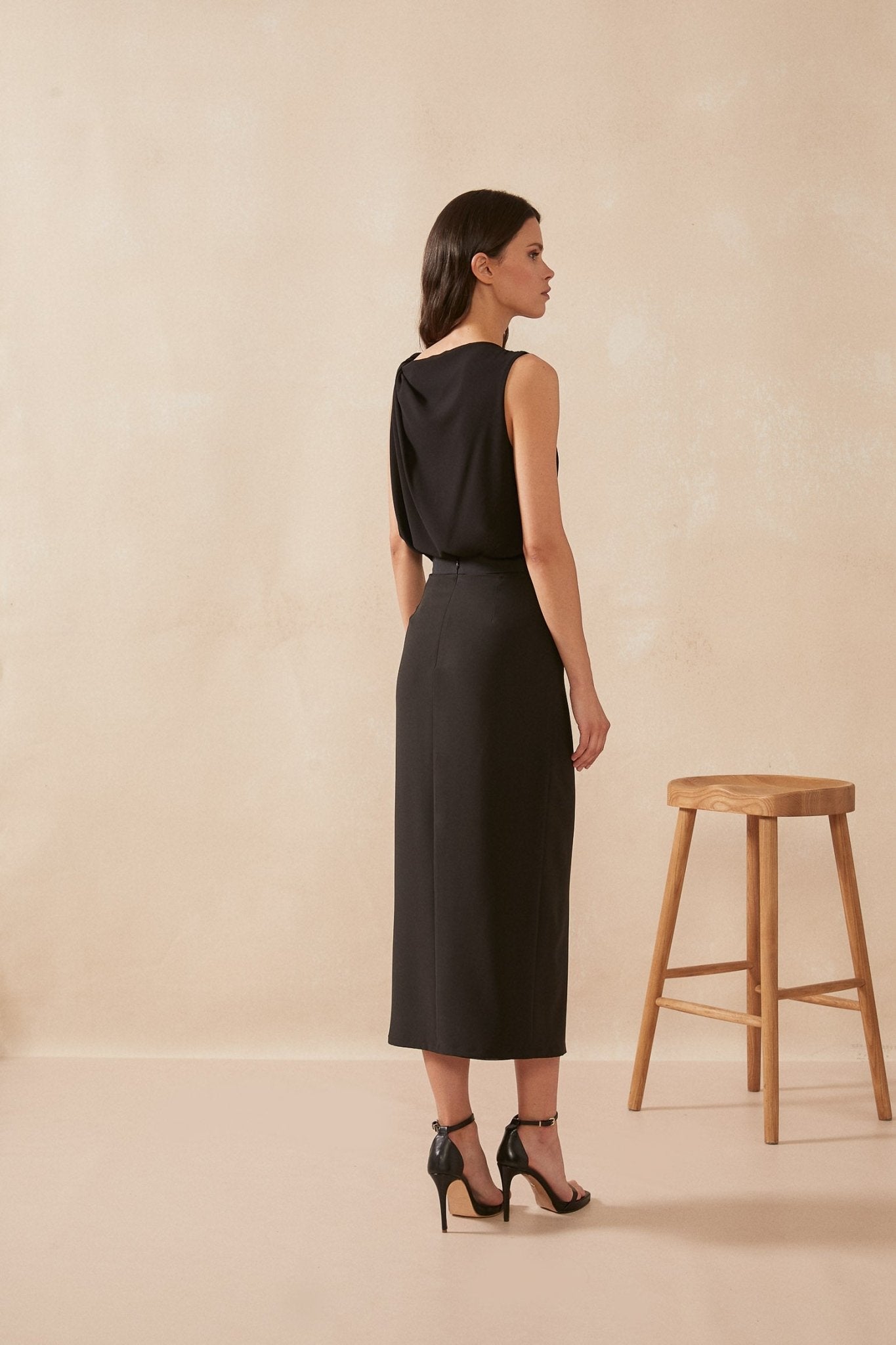 Falda LUCALI Black Mercury