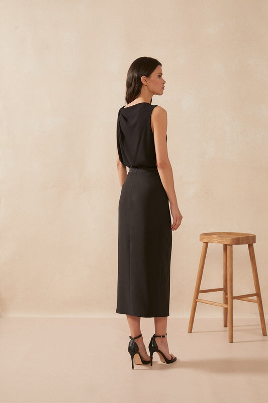 Falda LUCALI Black Mercury