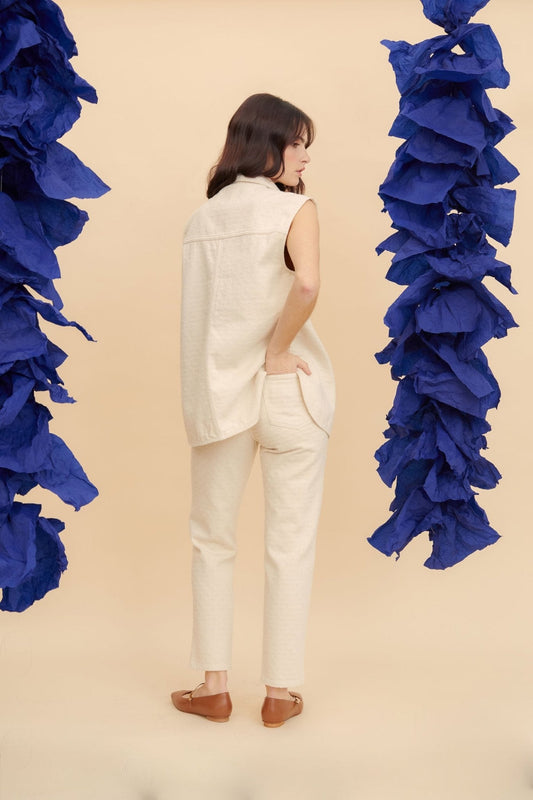 Vaquero BOBOLI Beige Dots