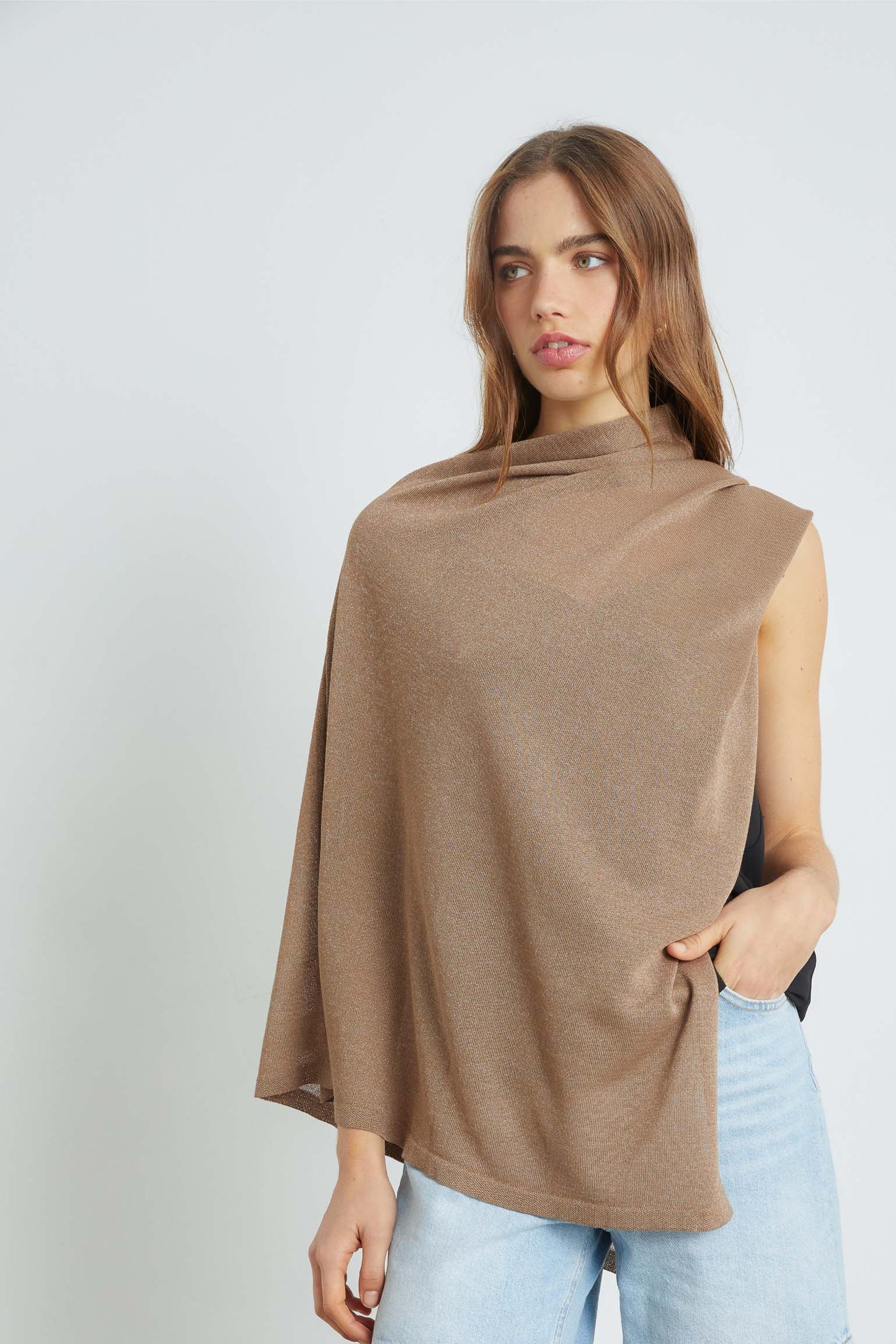 Poncho PUNTO Taupe