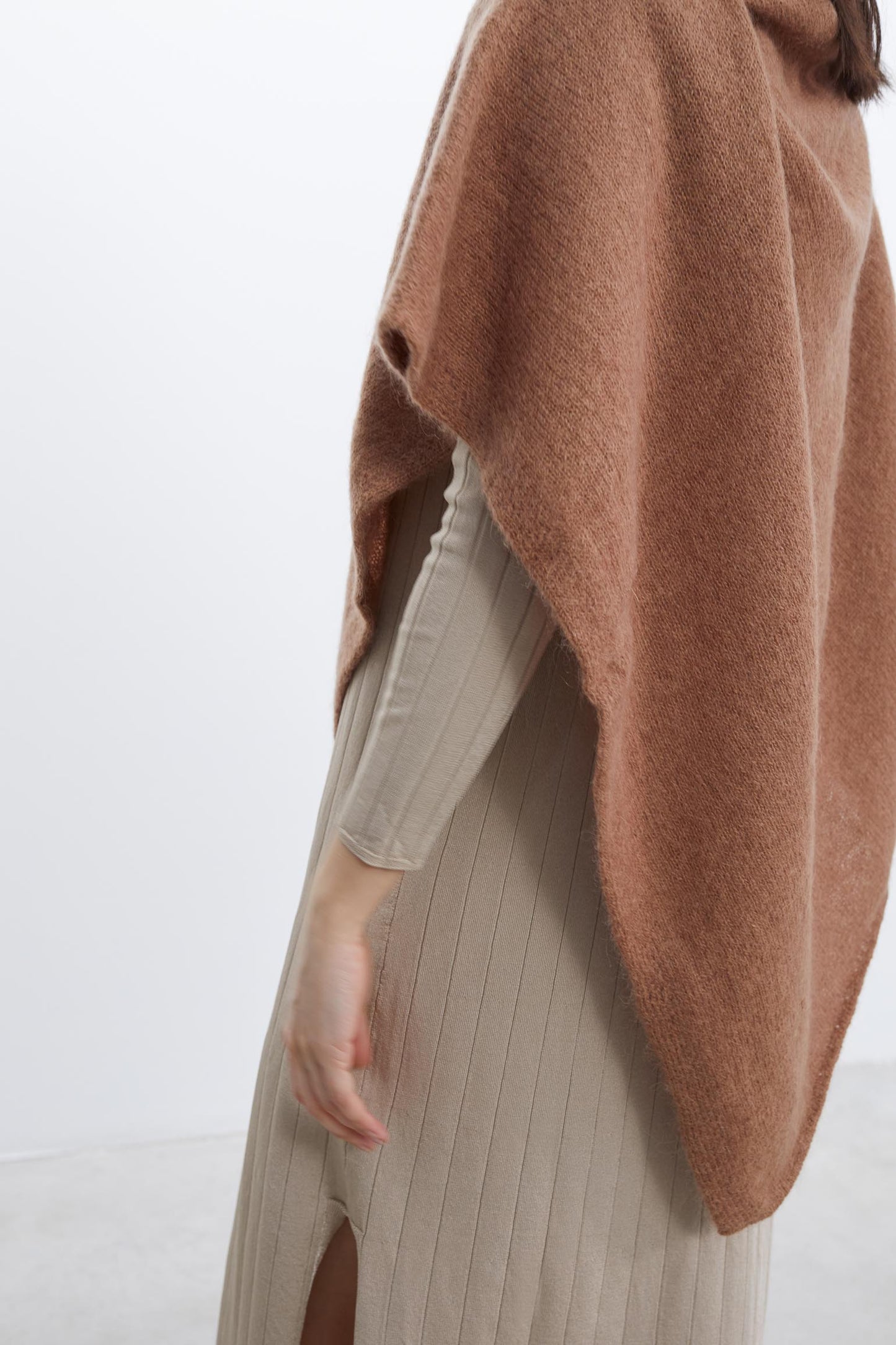 Poncho MOHAIR Caramel