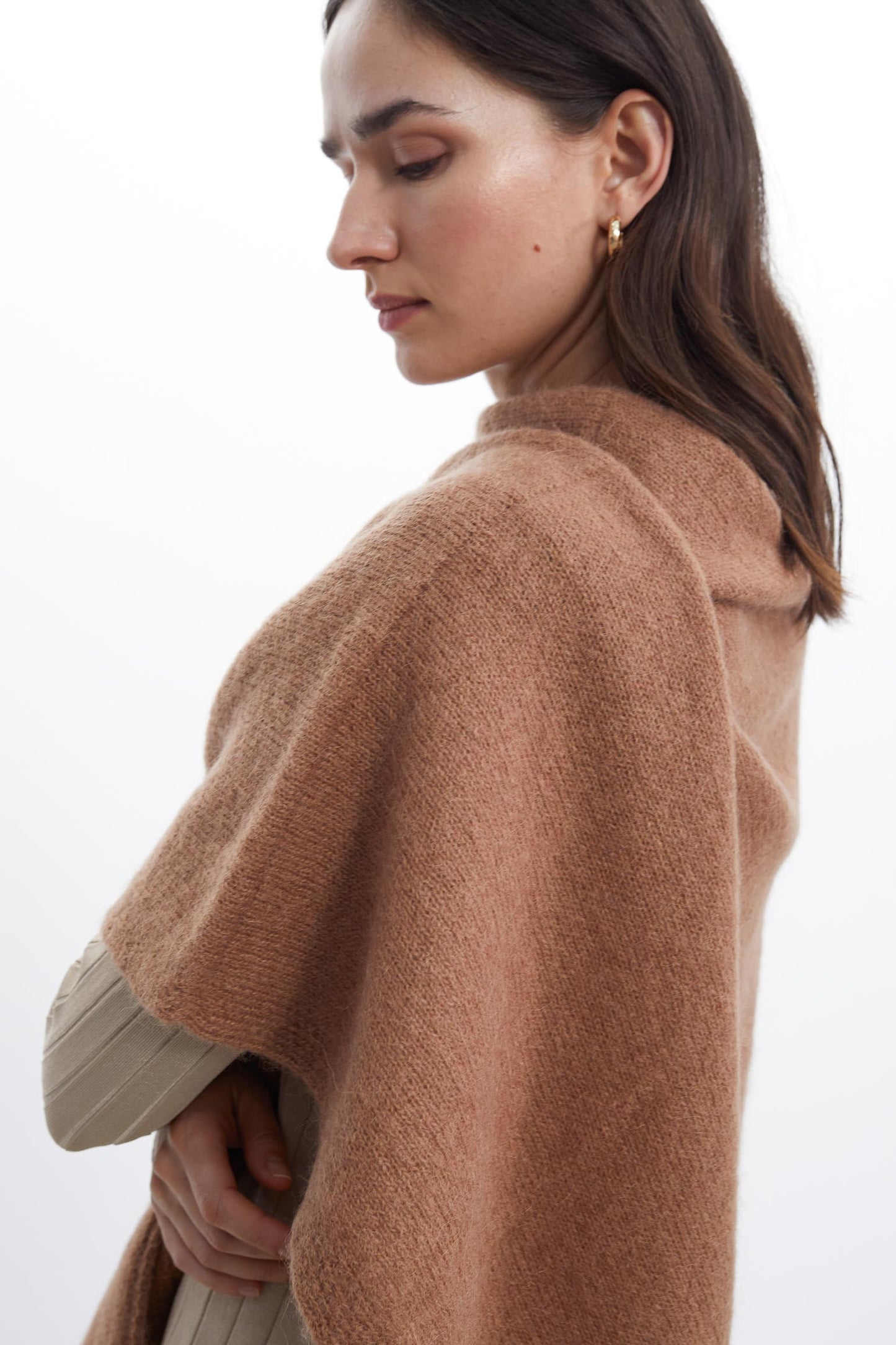Poncho MOHAIR Caramel