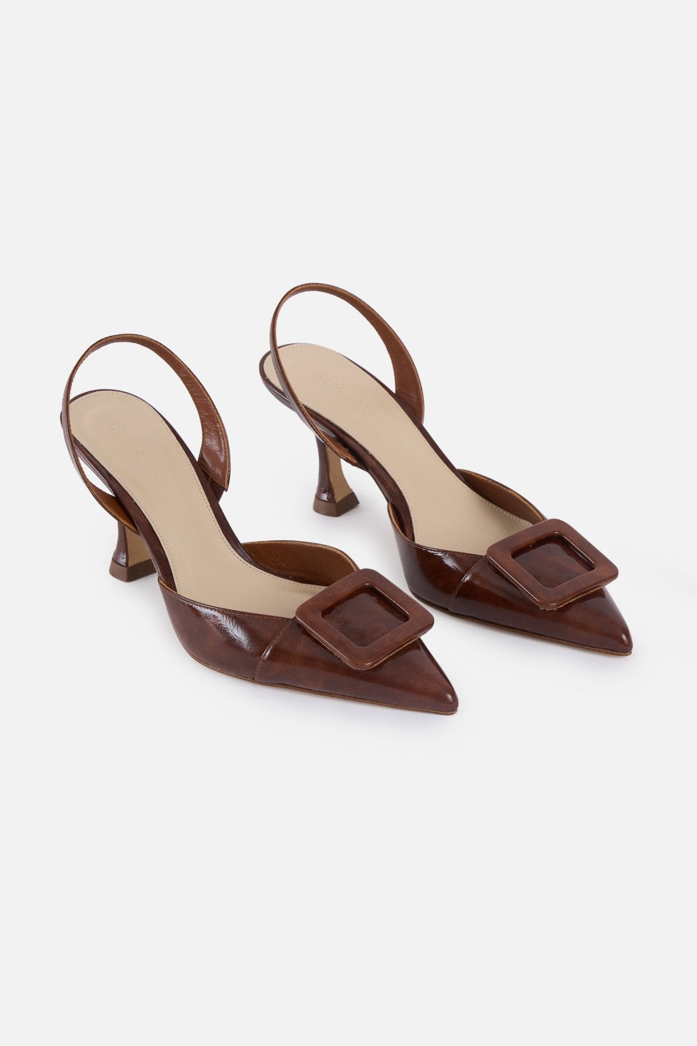 Stiletto NURIA Charol Brown