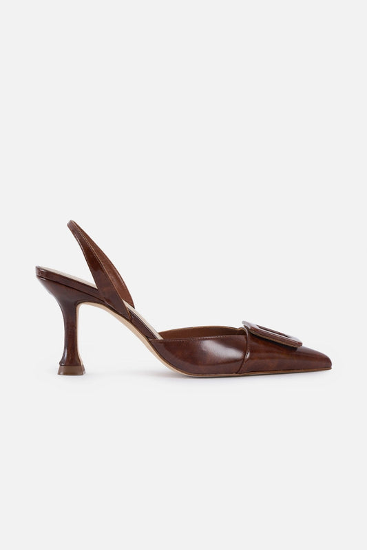 Stiletto NURIA Charol Brown