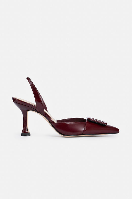Stiletto NURIA Charol Burgundy