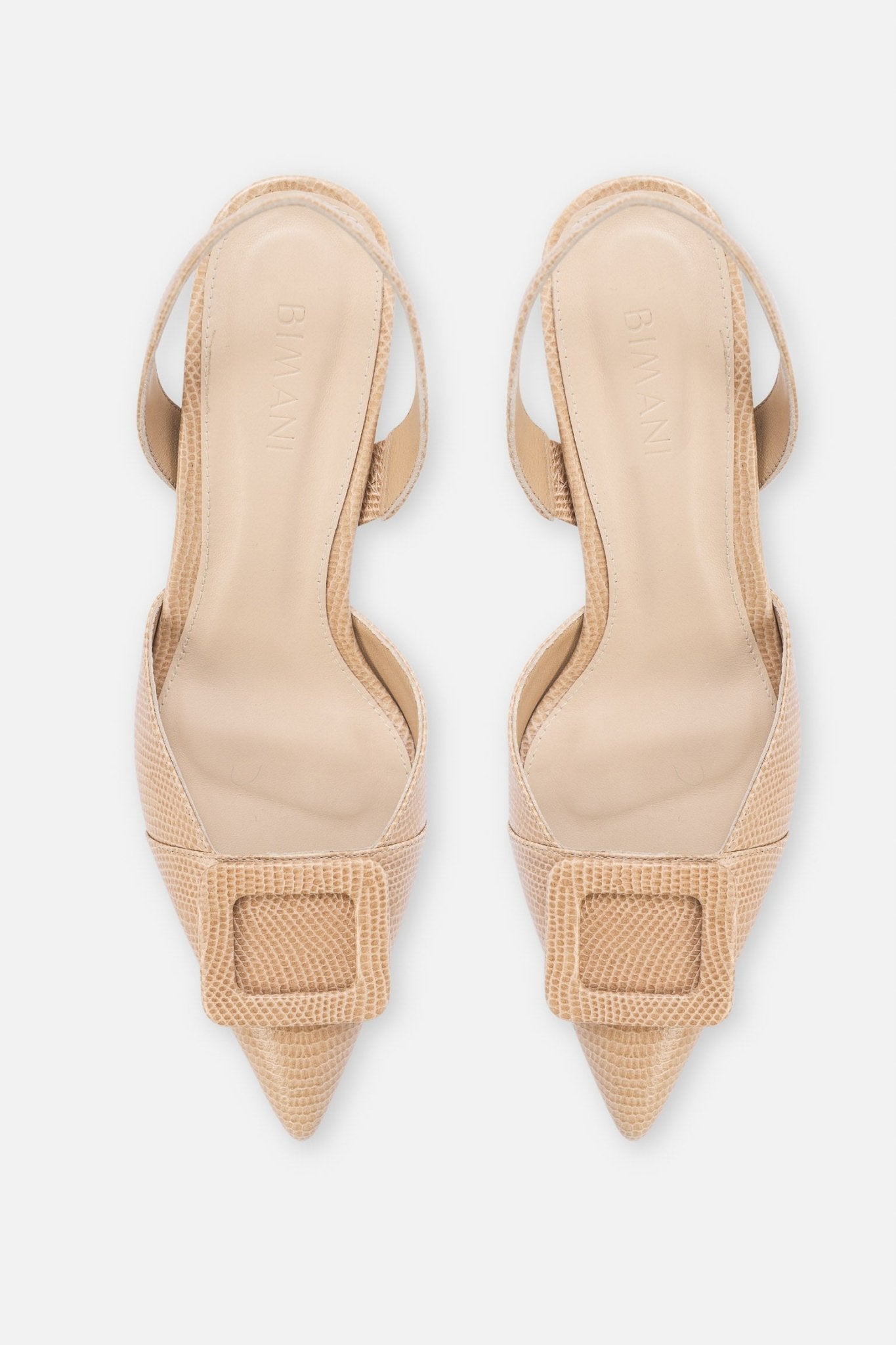 Stiletto NURIA Petite Textura Beige