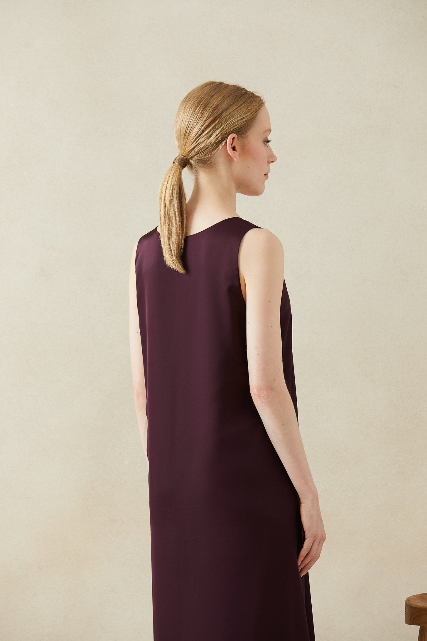 Vestido RICCI Burgundy Claret